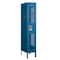 Salsbury Industries 1 Tier Vented Locker, 12"Wx66"Hx18"D, 1 Door, Blue, Unassembled 71158BL-U - alternate 1